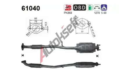 AS Katalyzátor ASA 61040, 61040 AS Katalyzátor ASA 61040, 61040