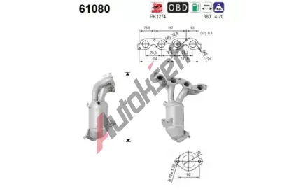 AS Katalyzátor ASA 61080, 61080 AS Katalyzátor ASA 61080, 61080