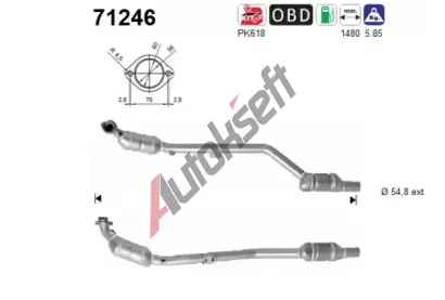 AS Katalyzátor ASA 71246, 71246 AS Katalyzátor ASA 71246, 71246