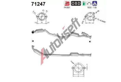 AS Katalyzátor ASA 71247, 71247 AS Katalyzátor ASA 71247, 71247