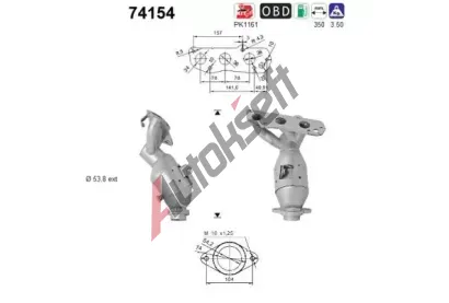 AS Katalyzátor ASA 74154, 74154 AS Katalyzátor ASA 74154, 74154