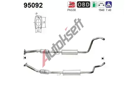 AS Katalyzátor ASA 95092, 95092 AS Katalyzátor ASA 95092, 95092