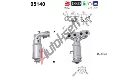 AS Katalyzátor ASA 95140, 95140 AS Katalyzátor ASA 95140, 95140