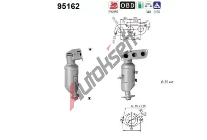AS Katalyzátor ASA 95162, 95162 AS Katalyzátor ASA 95162, 95162