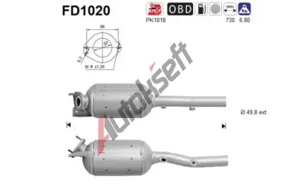 AS Filtr pevnch stic ASA FD1020, FD1020