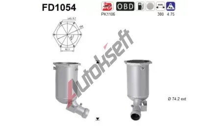 AS Filtr pevnch stic ASA FD1054, FD1054