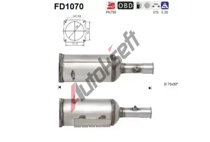 AS Filtr pevnch stic ASA FD1070, FD1070