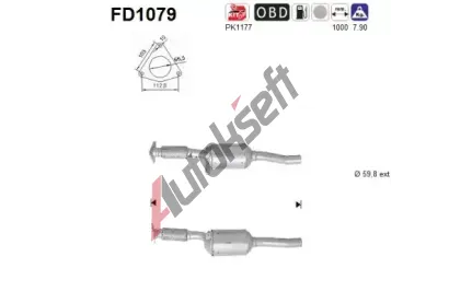 AS Filtr pevných částic ASA FD1079, FD1079 AS Filtr pevných částic ASA FD1079, FD1079