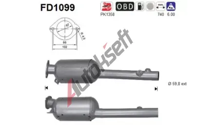 AS Filtr pevnch stic ASA FD1099, FD1099