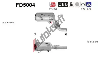 AS Filtr pevnch stic ASA FD5004, FD5004