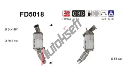 AS Filtr pevnch stic ASA FD5018, FD5018