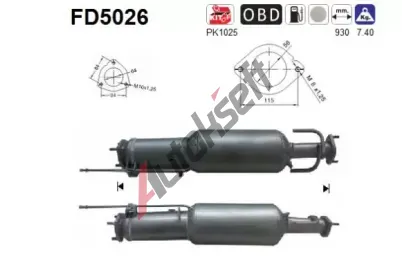 AS Filtr pevnch stic ASA FD5026, FD5026