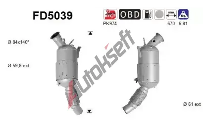 AS Filtr pevnch stic ASA FD5039, FD5039