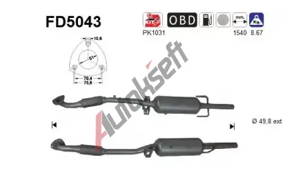 AS Filtr pevnch stic ASA FD5043, FD5043