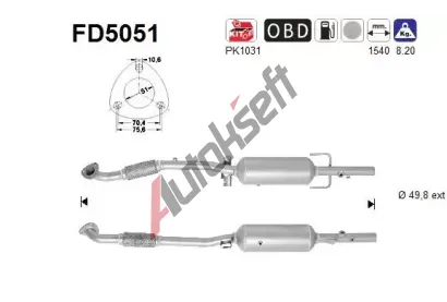 AS Filtr pevnch stic ASA FD5051, FD5051