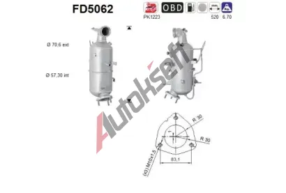 AS Filtr pevnch stic ASA FD5062, FD5062