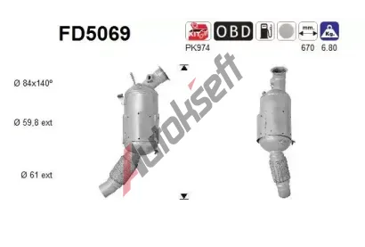 AS Filtr pevnch stic ASA FD5069, FD5069