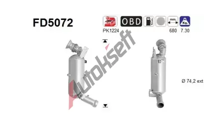 AS Filtr pevnch stic ASA FD5072, FD5072