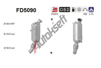AS Filtr pevnch stic ASA FD5090, FD5090