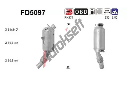 AS Filtr pevnch stic ASA FD5097, FD5097
