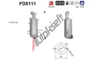 AS Filtr pevnch stic ASA FD5111, FD5111