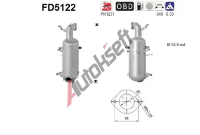 AS Filtr pevnch stic ASA FD5122, FD5122