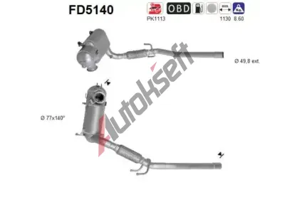 AS Filtr pevnch stic ASA FD5140, FD5140