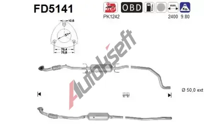 AS Filtr pevných částic ASA FD5141, FD5141 AS Filtr pevných částic ASA FD5141, FD5141