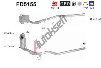 AS Filtr pevnch stic ASA FD5155, FD5155