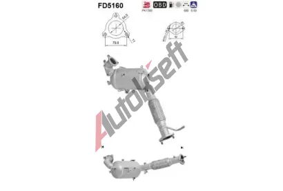 AS Filtr pevných částic ASA FD5160, FD5160 AS Filtr pevných částic ASA FD5160, FD5160