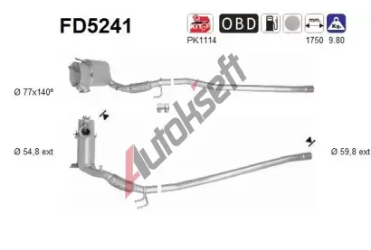 AS Filtr pevnch stic ASA FD5241, FD5241