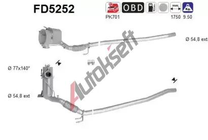 AS Filtr pevnch stic ASA FD5252, FD5252