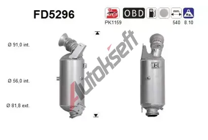 AS Filtr pevnch stic ASA FD5296, FD5296