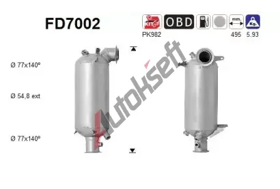 AS Filtr pevnch stic ASA FD7002, FD7002