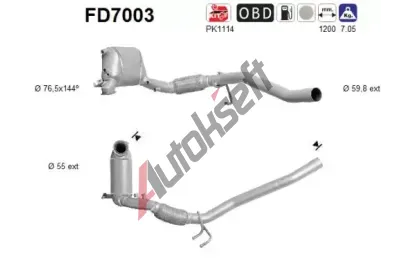 AS Filtr pevnch stic ASA FD7003, FD7003