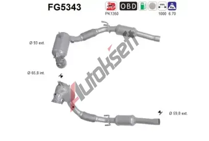 AS Filtr pevných částic ASA FG5343, FG5343 AS Filtr pevných částic ASA FG5343, FG5343