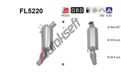 AS Filtr pevnch stic ASA FL5220, FL5220