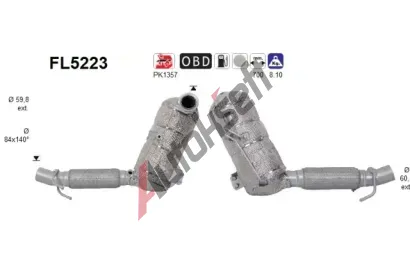 AS Filtr pevných částic ASA FL5223, FL5223 AS Filtr pevných částic ASA FL5223, FL5223