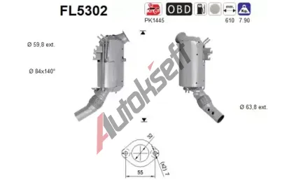 AS Filtr pevn�ch ��stic ASA FL5302, FL5302