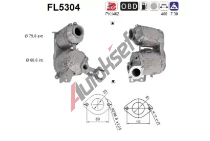AS Filtr pevných částic ASA FL5304, FL5304 AS Filtr pevných částic ASA FL5304, FL5304