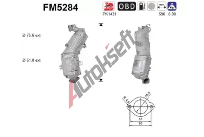 AS Filtr pevn�ch ��stic ASA FM5284, FM5284