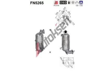 AS Filtr pevn�ch ��stic ASA FN5265, FN5265