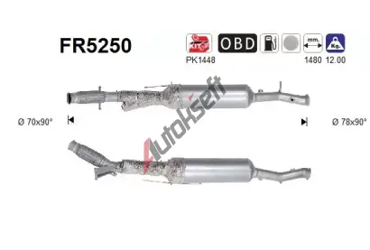 AS Filtr pevných částic ASA FR5250, FR5250 AS Filtr pevných částic ASA FR5250, FR5250