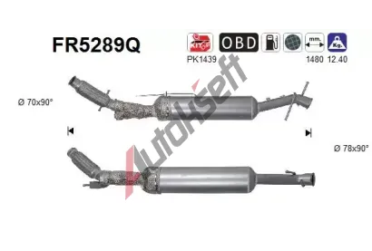 AS Filtr pevných částic ASA FR5289Q, FR5289Q AS Filtr pevných částic ASA FR5289Q, FR5289Q