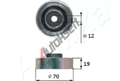 ASHIKA Vratn� / vodic� kladka dr�kov�ho kl�nov�ho �emenu ASH 129-08-815, 129-08-815