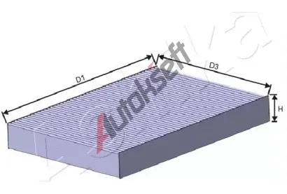 ASHIKA Filtr vzduchu v interi�ru ASH 21-NS-NS26, 21-NS-NS26