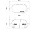 ASHIKA Sada brzdovch destiek ASH 51-00-0214, 51-00-0214
