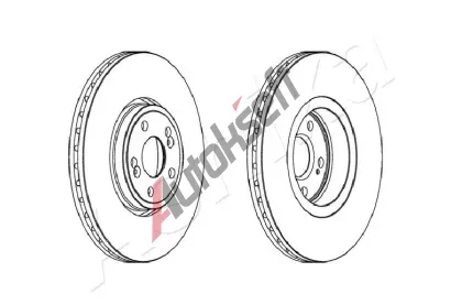 ASHIKA Brzdov kotou - 324 mm ASH 60-00-0704, 60-00-0704