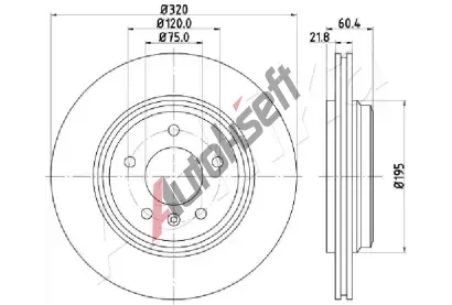 ASHIKA Brzdov kotou - 320 mm ASH 61-00-0110, 61-00-0110