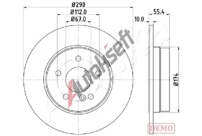 ASHIKA Brzdov kotou ASH 61-00-0507C, 61-00-0507C